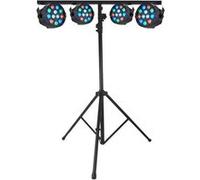 PROJECTEURS IBIZA A LED Pack Light 4 PAR MINI RGBW + Portique G
