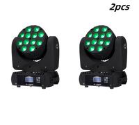 Projecteurs LED Beam Wash à Tête Mobile 12x12W RGBW 16,7 Millions de Couleurs 9/16 Canaux DMX pour Soirées Disco, Spectacles, DJ, Stroboscopes et Éclairage de Scène