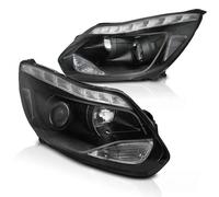 Projecteurs LED Feux De Jour Optique Pour Ford Focus 3 Année 11-14 Noir