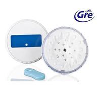 2 projecteurs LED avec télécommande - Blanc - Gre - Lampe led