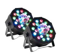 PROJECTEURS PAR Party Sound & Light PARTY-PAR-ASTRO - 7 canaux DMX A LED, 18 LED RVB, AVEC ASTRO, Effet Astro 3 LED, Etrier