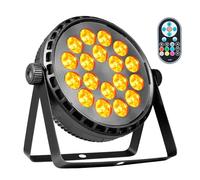 Projecteurs Par ZKYMZL 80W RGBW 4-en-1 LED - DMX, Télécommande & Activation Sonore - Uplights Scéniques pour Fêtes, Mariages, Noël, Clubs (1 pièce)