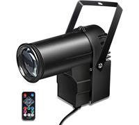 Projecteurs Pin Spot, 12W Rgbw 4 In 1 Spotlight Led Blanche Faisceau, Dj Disco Pinspot Lumière Pour Boules À Facettes