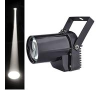 Projecteurs pin spot, 3W Spotlight LED Blanche Faisceau, Pinspot Lumière Mirror Balls DJ Disco Effet Lampe [118]