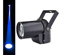 Projecteurs pin spot, 3W Spotlight LED Bleu Faisceau, Pinspot Lumière Mirror Balls DJ Disco Effet Lampe