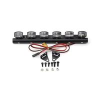 Projecteurs RC pour Axial pour SCX10 90046 pour Traxxas pour TRX4 pour Redcat GEN8 pour RGT EX86100 pour Tamiya CC01 1/10 RC Voiture Lampe De Toit Barre Lumineuse RC Crawler(6LED)
