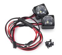 Projecteurs RC pour Phoenix VS4-10 1/10 2 Pièces Angel Eyes Bleu Clair Blanc Projecteur Phare RC Crawler Modèle Voiture Décoration Pièces(Front Light)