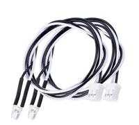 Projecteurs RC pour Tamiya 1/14 Bande Lumineuse PH2.0 Interface Blanche/Jaune/Bleue/Rouge Accessoires Mise À Niveau pour Camions Tracteurs Et Voitures Télécommandés(White)