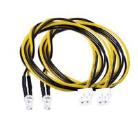 Projecteurs RC pour Tamiya 1/14 Bande Lumineuse PH2.0 Interface Blanche/Jaune/Bleue/Rouge Accessoires Mise À Niveau pour Camions Tracteurs Et Voitures Télécommandés(Yellow)