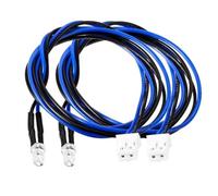 Projecteurs RC pour Tamiya 1/14 Bande Lumineuse PH2.0 Interface Blanche/Jaune/Bleue/Rouge Accessoires Mise À Niveau pour Camions Tracteurs Et Voitures Télécommandés(Blue)