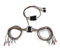 Projecteurs RC pour Tamiya pour Kyosho pour HSP pour HPI pour Axial pour Traxxas 1/8 1/10 RC Car 16 Système D'éclairage Lampe Avant Et Arrière Clignotants Frein