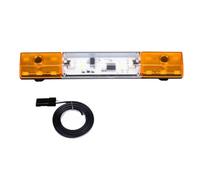 Projecteurs RC pour Tamiya pour Scania 770S R620 pour Volvo FH16XL 750 pour Benz Arocs 1/14 Feu De Signalisation Rotatif À 360° Lampe De Toit Camion-Benne Télécommandé(Yellow)