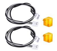 Projecteurs RC pour Tamiya pour Scania R470 R620 1/14 1 Paire De Clignotants À Pédale 3 V 3 Couleurs Lampe Camion Tracteur Benne Bricolage Accessoires De Mise À Niveau Pièces(Yellow)