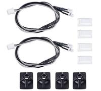 Projecteurs RC pour Tamiya R620 R470 pour Scania 1/14 2 Pièces Feux Jupe Latérale Lampe Latérale Projecteur 3V Tracteur Camion Benne Voiture Mise À Niveau Accessoires(White)