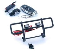 Projecteurs RC pour Traxxas pour TRX4-M K10 1/18 Pare-Chocs Avant Simulé avec Éclairage Et Treuil pour Voiture À Chenilles RC(Suit)