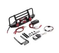 Projecteurs RC pour TRX-4 pour Traxxas pour Axial pour SCX10 Pare-Chocs en Métal avec Treuil 2 Phares Récepteur De Télécommande Pièces pour Véhicule À Chenilles RC(A)