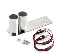 Projecteurs RC pour TRX4 pour Tamiya CC01 D90 D110 TF2 1/10 Tuyau D'échappement Acier Inoxydable Modifié avec Éclairage Pièce Mise À Niveau Accessoires pour Modèle Voiture Drift RC(B Light)