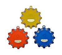 Projecteurs ronds à LED, feux d'avertissement clignotants Riloer 3PCS, feux de détresse, sécurité routière et de sécurité des camions et des voitures d'urgence AU