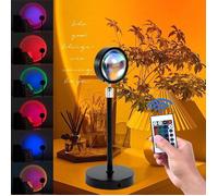 Projection de lampe de coucher de soleil, lampe solaire, projecteur de lumière du soleil, projecteur de lumière télécommandé, veil