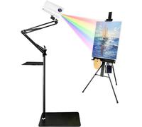 Projection de toile murale de bureau, projecteur de croquis intelligent avec télécommande et support, mise au point réglable, correction des bords, filaire/sans fil/USB pour dessin et peinture