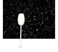 Projection galaxie LED réglable USB Mini LED voiture plafond Starlight Starlight Plug and Play, 3 lumières de luminosité, décoration romantique pour voiture, maison, fête, plafond de chambre (blanc)