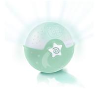 Infantino Lumière Apaisante et Projecteur - Veilleuse à Clipser avec Design Grow-With-Me, Projecteur de Nuit Étoilée et Lampe de Table avec Mélodies et Capteurs Sonores Intégrés, Sauge