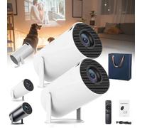 Projector Go, ProjectorGo, PocketBeam - Projecteur intelligent à 180 ° - Support de projecteur portable d'extérieur - Écran de 130 po 4K 1080p HD - Mini projecteur portable pour la famille et