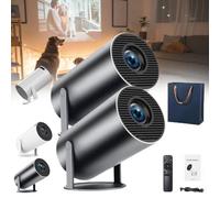 Projector Go, ProjectorGo, PocketBeam - Projecteur intelligent à 180 ° - Support de projecteur portable d'extérieur - Écran de 130 po 4K 1080p HD - Mini projecteur portable pour la famille et