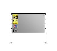 Projector Screen, Écran de projecteur Portable et Pliable, Anti-lumière, Rapport 16:9, Double Support, 84-120 Pouces, Rideau de Projection 3D HD for la Maison,Parts(72 inch)