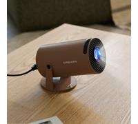 PROJECTOR STUDIO COMPACT - Projecteur Smart HD Avec Wi-Fi, Bluetooth Et Rotation À 180º Moka