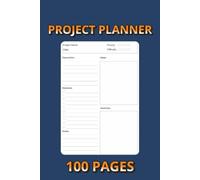 Projects Planner: 100 Pages to Organize Tasks, Deadlines & Goals | 6×9 Inch Project Management Notebook for Work, School & Personal Use