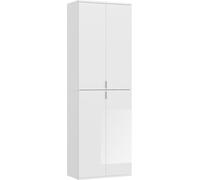 ProjektX armoire de rangement 4 portes blanche.