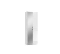 ProjektX armoire de rangement 4 portes blanche, miroir.