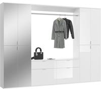 ProjektX ensemble d'armoires de rangement 10 portes, 2 tiroirs blanche.