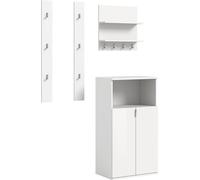 ProjektX ensemble d'armoires de rangement 3 éléments blanc brillant.