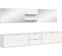 ProjektX ensemble d'armoires de rangement 6 éléments blanc brillant.