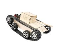 Projet d ' expérimentation Scientifique électrique créatif, réservoirs à chenilles en Bois, Ensemble éducatif de Construction de maquettes pour Jeunes ingénieurs, réservoirs électriques éducatifs en