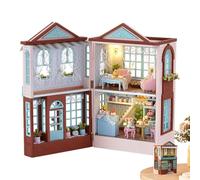 Projet De Boîte De Chambre - Kits De Fournitures De Fabrication | Hobby Craft Project, Collection Hobbyy Modell, Housse De Poupées en Bois Ouvertes Avec Led, 3 D Houses Doll Model Craftt Pour Hallowee