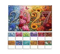 Projet de Calendrier Artistique en pour les Dates, E | Projet De Calendrier Créatif, Pages De Papier En Spirale Supérieures, Fonction De Planification Mensuelle, Format