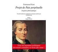 Projet de Paix perpétuelle - Emmanuel Kant - Samsa - broché - Essai