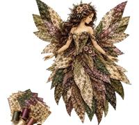 Projet de patchwork de fées semi-fini pour une couture, G | Conception de fée florale reconnaissable, travail d ' assemblage et de détail, format de projet pour les cours guidés