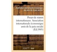 Projet de statuts internationaux - Collectif - Hachette Bnf - broché - Livre