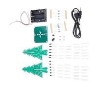 Projet éducatif amusant pour assembler un sapin de Noël coloré avec PCB et instructions faciles à LED