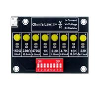 Projet électronique pratique pour débutant en toute sécurité, apprentissage sûr, pratique de la soudure, circuit et identification de résistance formation de résistance