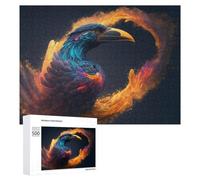 Projet Puzzle du W nd - Phoenix Rising Aesthetic Artwork, Puzzle en Bois pour Adultes, 500 PCS - À Assembler, Encadrer Et Exposer