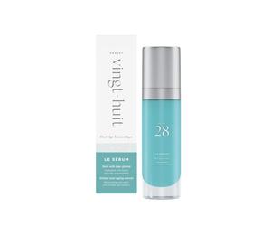 Projet Vingt-huit • Le Sérum • Soin Anti-Âge Éclat du teint • Actif Breveté Régénération Cellulaire RGNA28 • Flacon 30ml • 98,7% d'ingrédients d'origine naturelle • Fabriqué en France