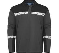 Projob - Polo manches longues "Progression" pour hommes UB1204 (XL) (Gris/Noir)