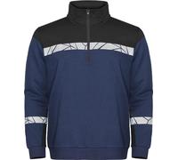 Projob - Sweat-shirt demi-zip "Progression" pour homme UB1294 (S) (Noir/Rouge)