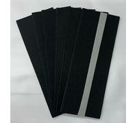 ProKart Lot de 6 feuilles de papier crépon extensible duplex pour fabrication de fleurs - Noir