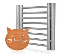 PROKITCHEN Dessous de plat en acier inoxydable Avec dessous de plat extensible et résistant à la chaleur Pour casseroles, poêles et plats à four Avec dessous de plat pour chat 30 x 20 cm